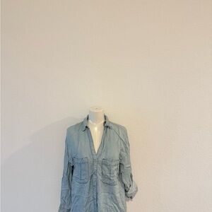 Zara Sky Blue Casual Shirt